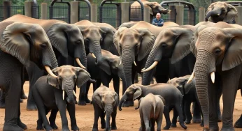 Elephants Display Teamwork During Southern California Earthquake