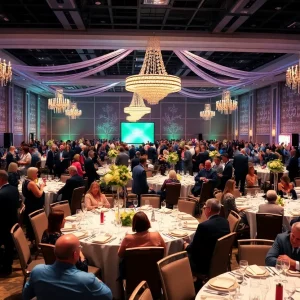 Guests enjoying the Evening of Hope Gala at the Greenville Convention Center.