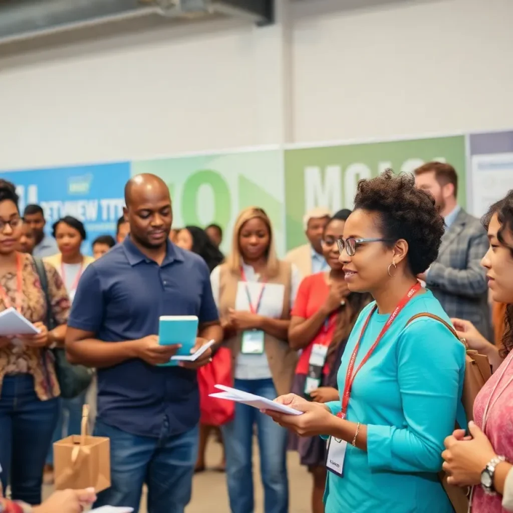 A community gathering focused on workforce development in Greenville