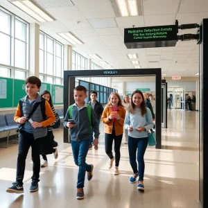 Evolv Weapons Detection System in use at Greenville County Schools