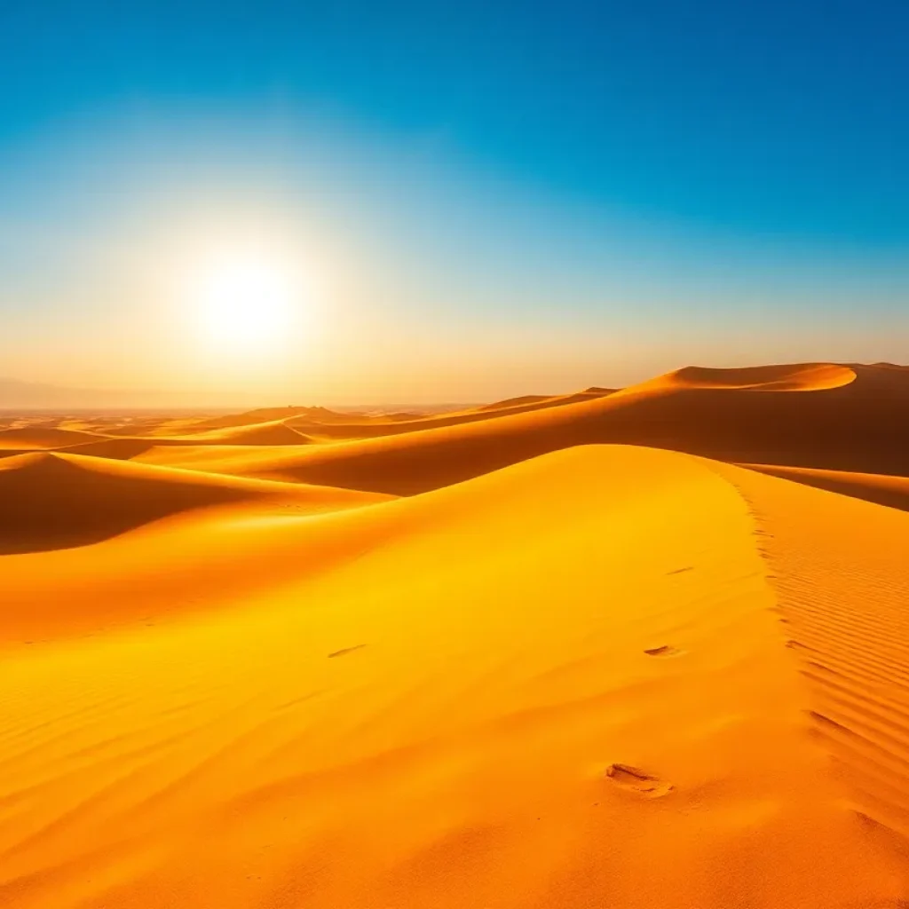 Scene from the Sinai Desert depicting a narrative of friendship