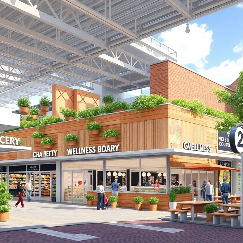 Rendering of the redevelopment of the former Baby Bi-Lo site in Greenville