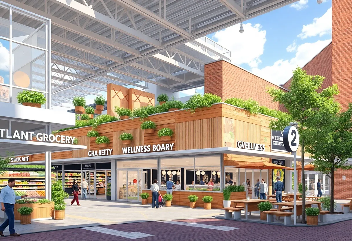 Rendering of the redevelopment of the former Baby Bi-Lo site in Greenville