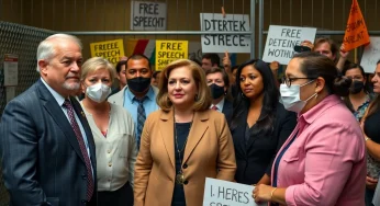 Democratic Lawmakers Visit Detained Students Amid Tensions