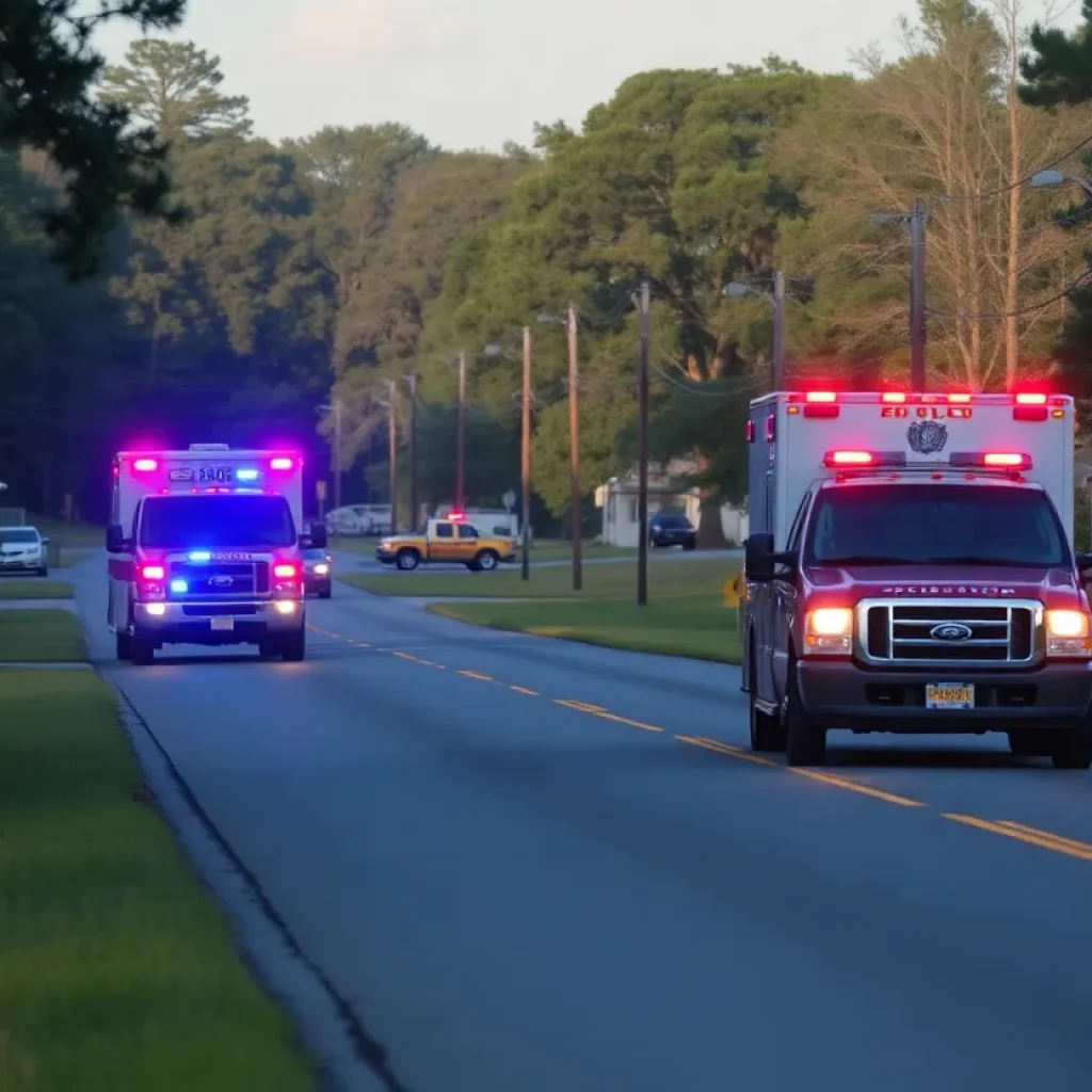 Car Crash Scene in Little River