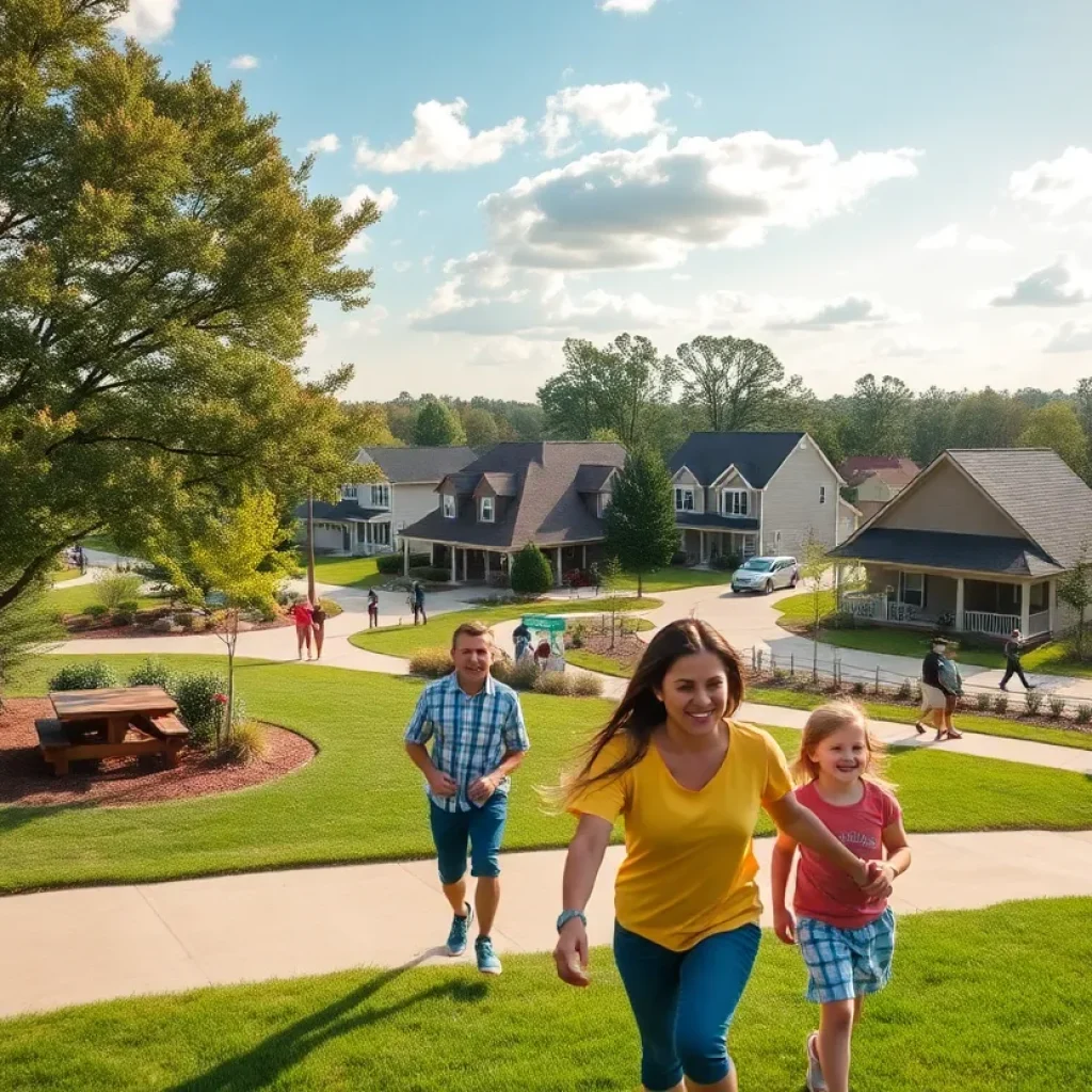A beautiful neighborhood in South Carolina with parks and family activities